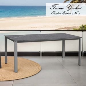 Sungörl Palermo Gartentisch 180x90cm Aluminium/Sinterstein