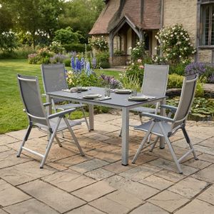 Kettler Cirrus Gartenmöbel-Set M (4 Plätze) Tisch 160x95cm