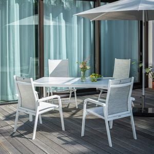 Kettler Basic Plus Gartenmöbel-Set M (4 Plätze) Tisch 160x95cm