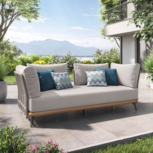 OUTLIV. Ava Gartenloungesofa Akazie/Rope/Polyester