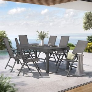 OUTLIV. Jacob Gartenmöbel-Set L (6 Plätze) Tisch 200/320x100,5cm