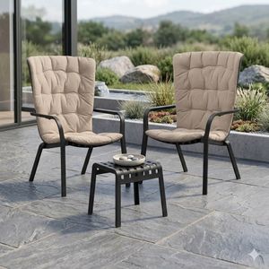 Nardi Folio Loungeset verstellbar inkl. Loungetisch Kunststoff/Polyacryl