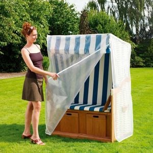 Heinemeyer Schutzhülle für Strandkorb 130x90x163/132cm, Gitterfolie