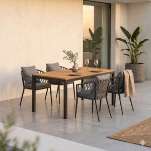 LC Garden Sunrepo Gartenmöbel-Set M (4 Plätze) mit OUTLIV. Tisch 160x90cm