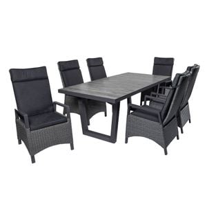LC Garden Keramo Gartenmöbel-Set 7-tlg. Tisch 200x100cm