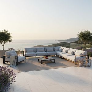 OUTLIV. Ravino Ecklounge inkl. Loungetisch Aluminium/Olefin