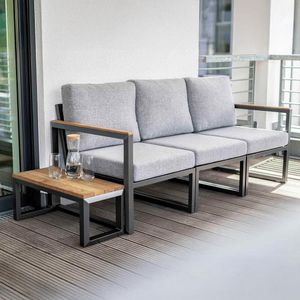 Kettler Ocean Skid City Line Gartenloungesofa Aluminium/Olefin