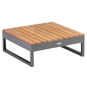 Kettler Ocean Skid Platform Loungetisch 70x70cm Aluminium/Teak