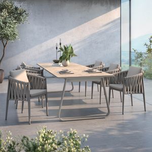OUTLIV. Lena Gartenmöbel-Set L (6 Plätze) Tisch 280x100cm
