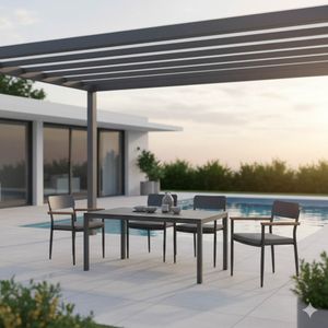 OUTLIV. Perugia II Gartenmöbel-Set M (4 Plätze) Tisch160x90cm