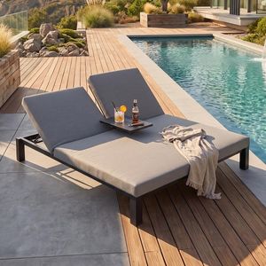 Hartman Eva Daybed verstellbar Aluminium/Sunbrella