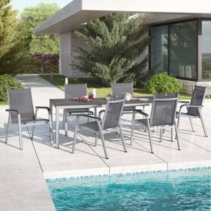 Kettler Basic Plus Gartenmöbel-Set 7-tlg Tisch 220x100cm