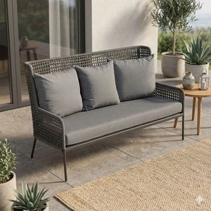 Stern Greta Diningsofa Aluminium/Rope/Polyacryl