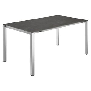 OUTLIV. Ausziehtisch Edelstahl/Glaskeramik