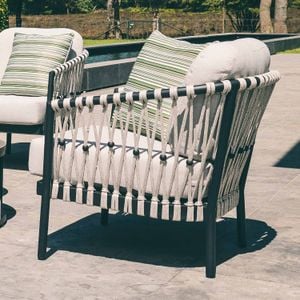 Apple Bee Menton Loungesessel Aluminium/Rope/Bee Wett