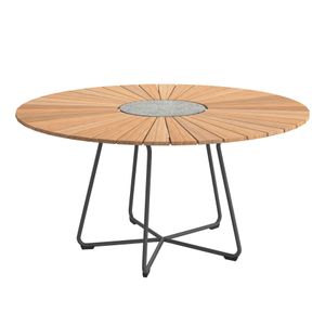 HOUE Circle Gartentisch Aluminium/Bambus