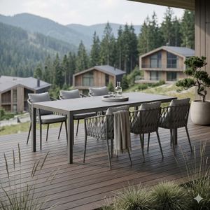 LC Garden Sunrepo Gartenmöbel-Set L (6 Plätze) mit OUTLIV. Tisch 220x100cm