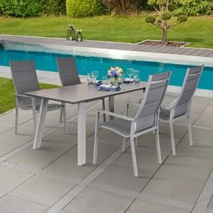 LC Garden Unicamo Gartenmöbel-Set M (4 Plätze) Tisch 180x90cm