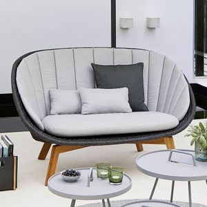Cane-Line Peacock Gartenloungesofa Teak/Rope/Acryl
