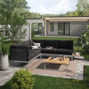 OUTLIV. Capri Ecklounge Edelstahl/Kunstfaser