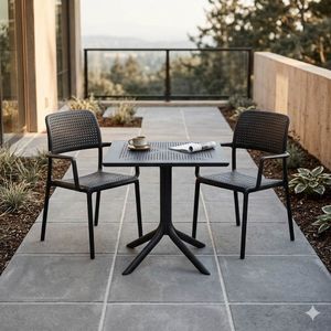 Nardi Bora Gartenmöbel-Set S (2 Plätze) Tisch 80x80cm