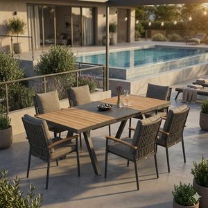 LC Garden Avento Gartenmöbel-Set Tisch 160/210x100cm
