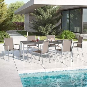 OUTLIV. Oviedo Gartenmöbelset 7-tlg. mit Tisch 220x100 cm