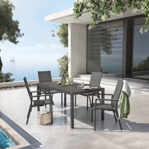 OUTLIV. Lucca Gartenmöbel-Set M (4 Plätze) Tisch 160x90cm