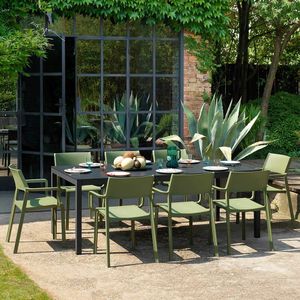Nardi Trill Gartenmöbel-Set XL (8 Plätze) Tisch 210/280x100cm