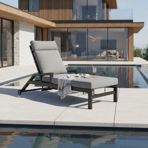 OUTLIV. Perth Gartenliege verstellbar Aluminium/Polyester