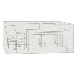 Zebra Gartenmöbel-Set Schutzhülle 275x175x80cm PVC Outdoorgewebe