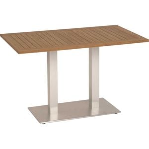 Stern Tisch 130x80cm Aluminium/Teak
