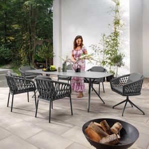 LC Garden Bari Gartenmöbel-Set 7-tlg. Tisch 240x100cm