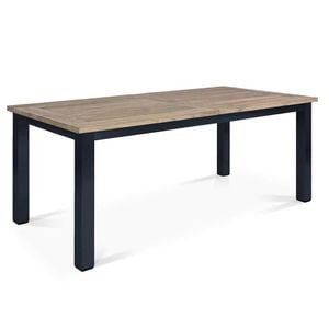 OUTLIV. Oxford Ausziehtisch 200/260x100cm Edelstahl/Teak Recycelt