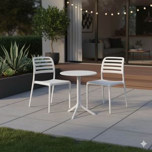 Nardi Costa Gartenmöbel-Set S (2 Plätze) Tisch Ø60,5cm