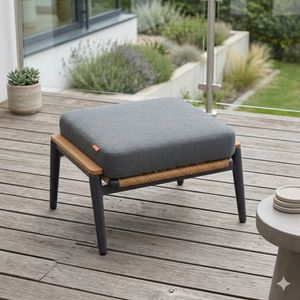 Siena Garden Roma Loungehocker Aluminium/Teak