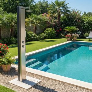 Ideal Trinidad Garten Solardusche Edelstahl