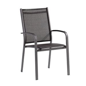 Sieger Meran Stapelsessel Aluminium/Textilux