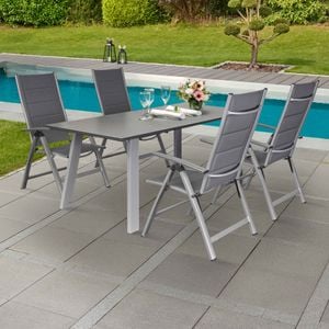 LC Garden Unicamo Gartenmöbel-Set M (4 Plätze) Tisch 180x90cm
