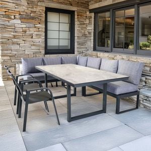 OUTLIV. Pandora Gartenmöbel-Set L (7 Plätze) Tisch 200x100cm