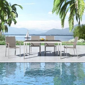 Stern Cardiff Gartenmöbel-Set M (4 Plätze) mit OUTLIV. Tisch 160x90cm