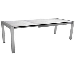 Stern Ausziehtisch 174/214/254x90 cm Edelstahl/Silverstar