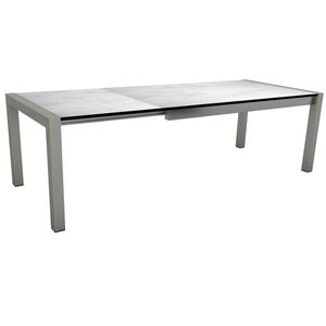 Stern Ausziehtisch 174/214/254x90cm Aluminium/Silverstar