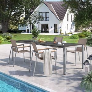 OUTLIV. Rimini Gartenmöbel-Set 5-tlg. Tisch 160/217/267x92cm