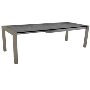 Stern Ausziehtisch 174/214/254x90cm Aluminium/Silverstar Touch