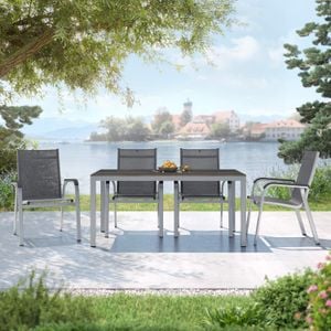 Kettler Basic Plus Gartenmöbel-Set M (4 Plätze) mit OUTLIV. Tisch 160x90cm