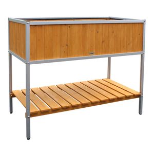Habau Hochbeet mit Aluminium/Kiefer