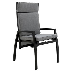 OUTLIV. Perth Gartensessel verstellbar Aluminium mit Sitz- und Rückenkissen