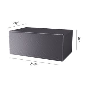 AeroCover Gartentisch Schutzhülle 280x110x70cm