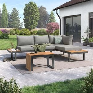OUTLIV. Alpha Ecklounge Aluminium/Kunstfaser